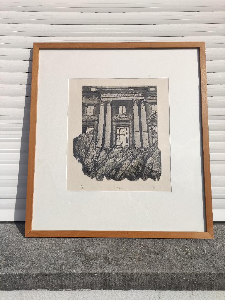Lithographie le tribun signe jean pierre lipit, Enlèvement ou Envoi