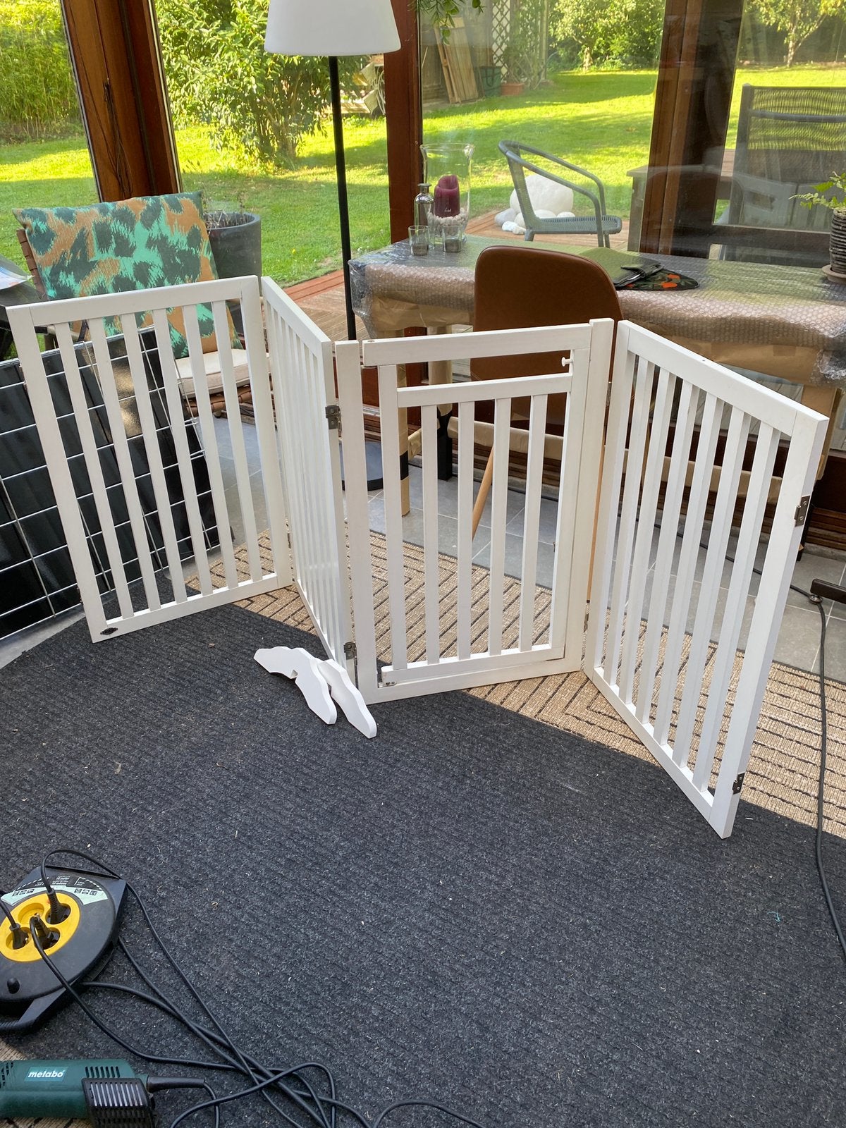 Barrière Trixie pour chiens/chiots – 4 panneaux – H 81 cm, Dieren en Toebehoren, Trixie, Ophalen, Gebruikt