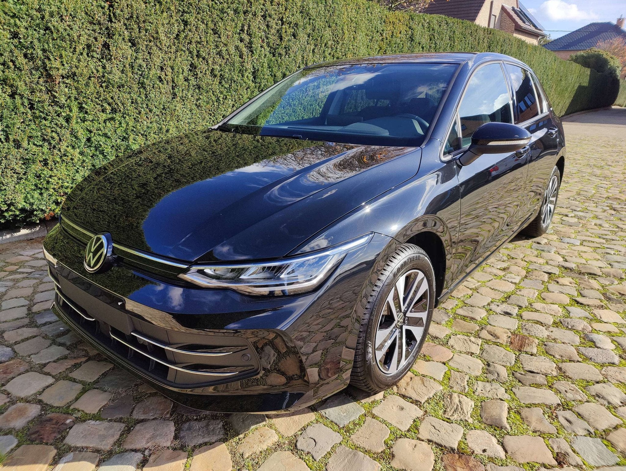 Volkswagen Golf 1.5 eTSI Energy (bj 2026, automaat), Auto's, Stof, Zwart, 116 pk, Zwart