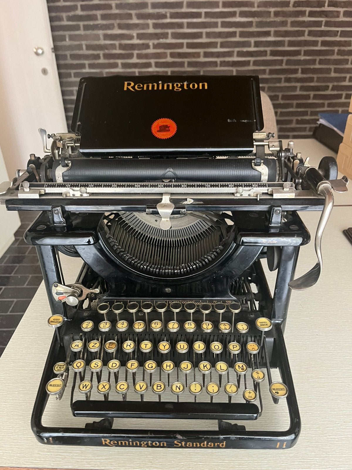 Oude Typemachine Remington, Diversen, Typemachines, Ophalen, Gebruikt