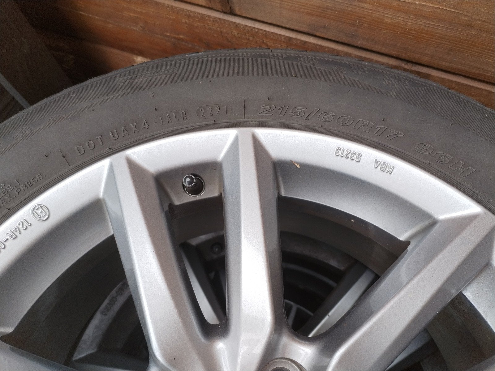 Alufelgen met winterbanden 215/60/17, Ophalen, 17 inch, Winterbanden, Personenwagen