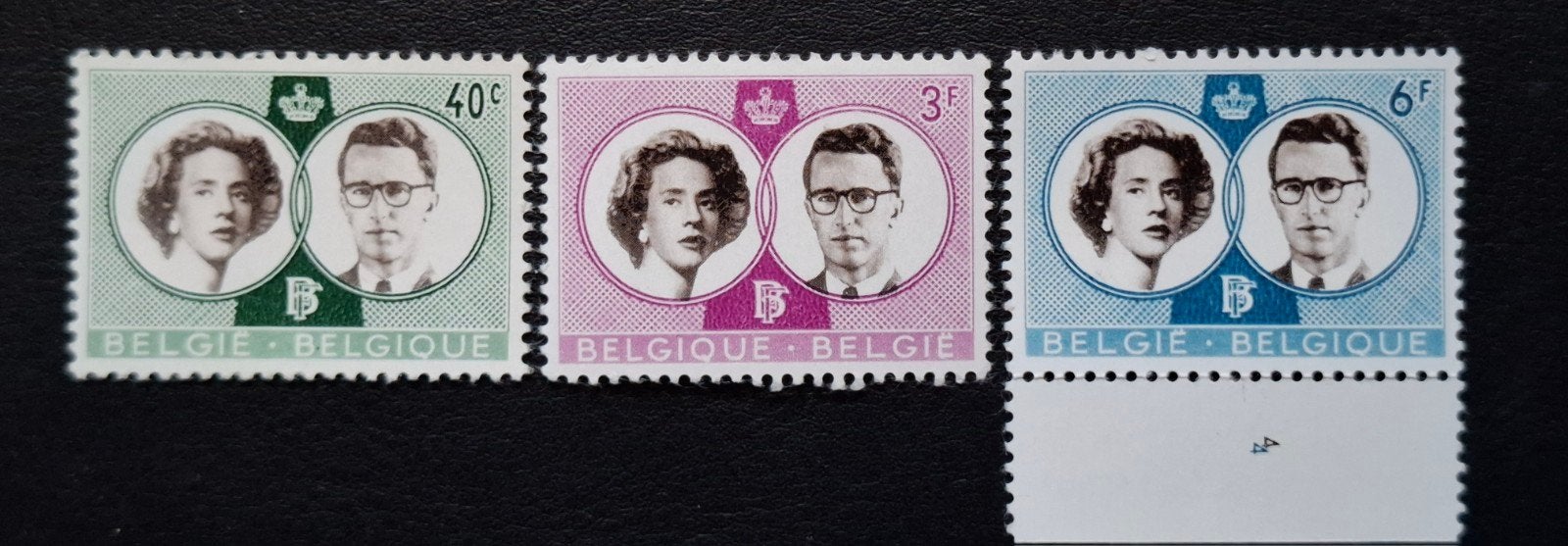 België: OBP 1169-Cu/71Cu ** Koninklijk huwelijk 1960., Koninklijk huis, Frankeerzegel, Ophalen of Verzenden, Zonder stempel