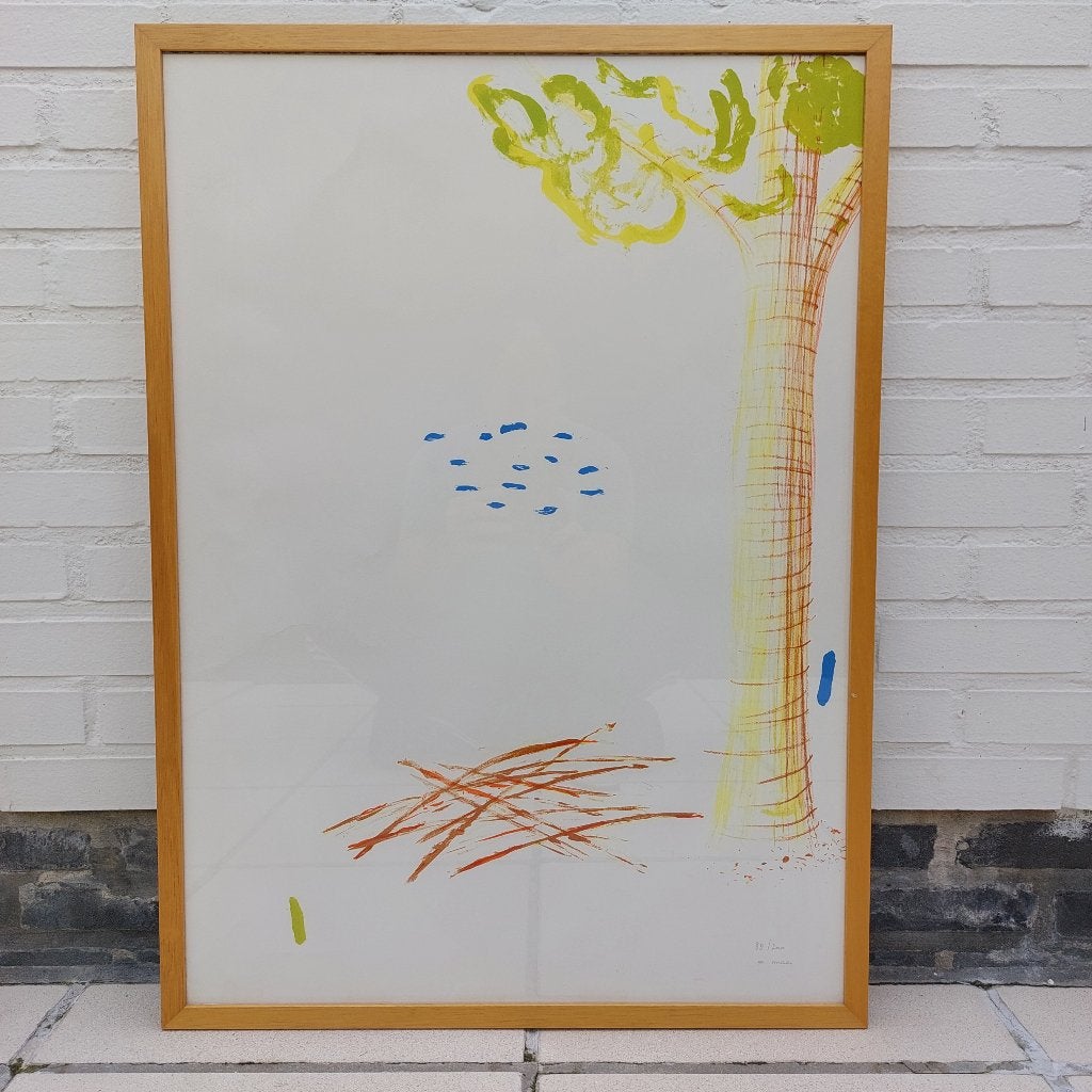 Agnès MAES Aarsele 1942 Deinze 2016 Roger RAVEEL, Antiquités & Art, Avec verre, Enlèvement, Paysages, Lithographie