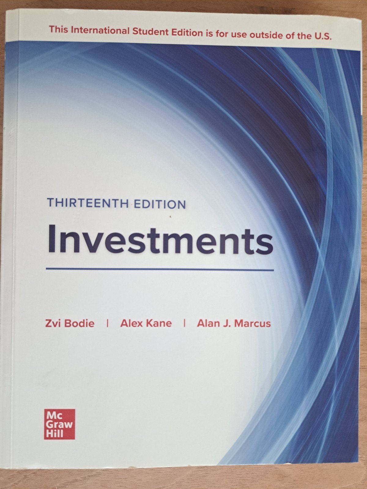 13e édition des investissements — Bodie, Kane & Marcus, Livres, Enlèvement ou Envoi, Autres niveaux, Comme neuf, Autres matières