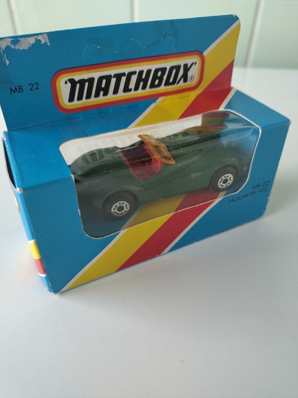 Vintage Matchbox Jaguar XK120 AFHALING LEES BESCHRIJVING, Ophalen, Nieuw, Auto, Matchbox