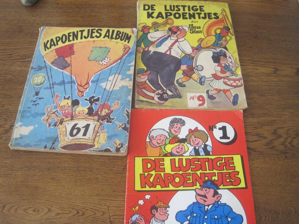 3 oude strips Kapoentjes jaren 1960, Boeken, Stripverhalen, Gelezen, Marc Sleen, Ophalen of Verzenden, Meerdere stripboeken
