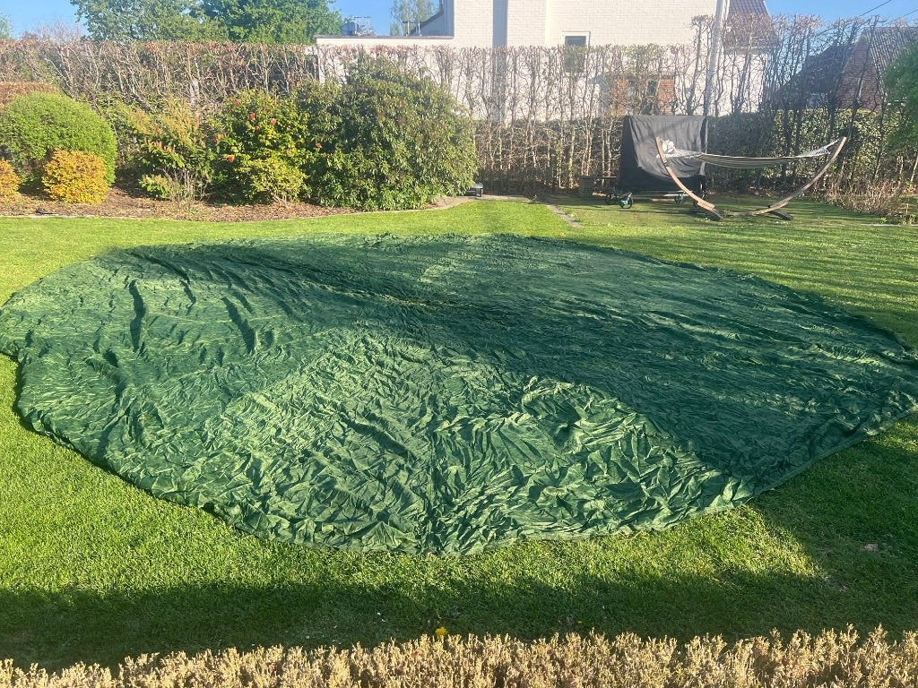 Parachute camouflé US originale WW2 daté juillet 1943, Collections, Enlèvement ou Envoi