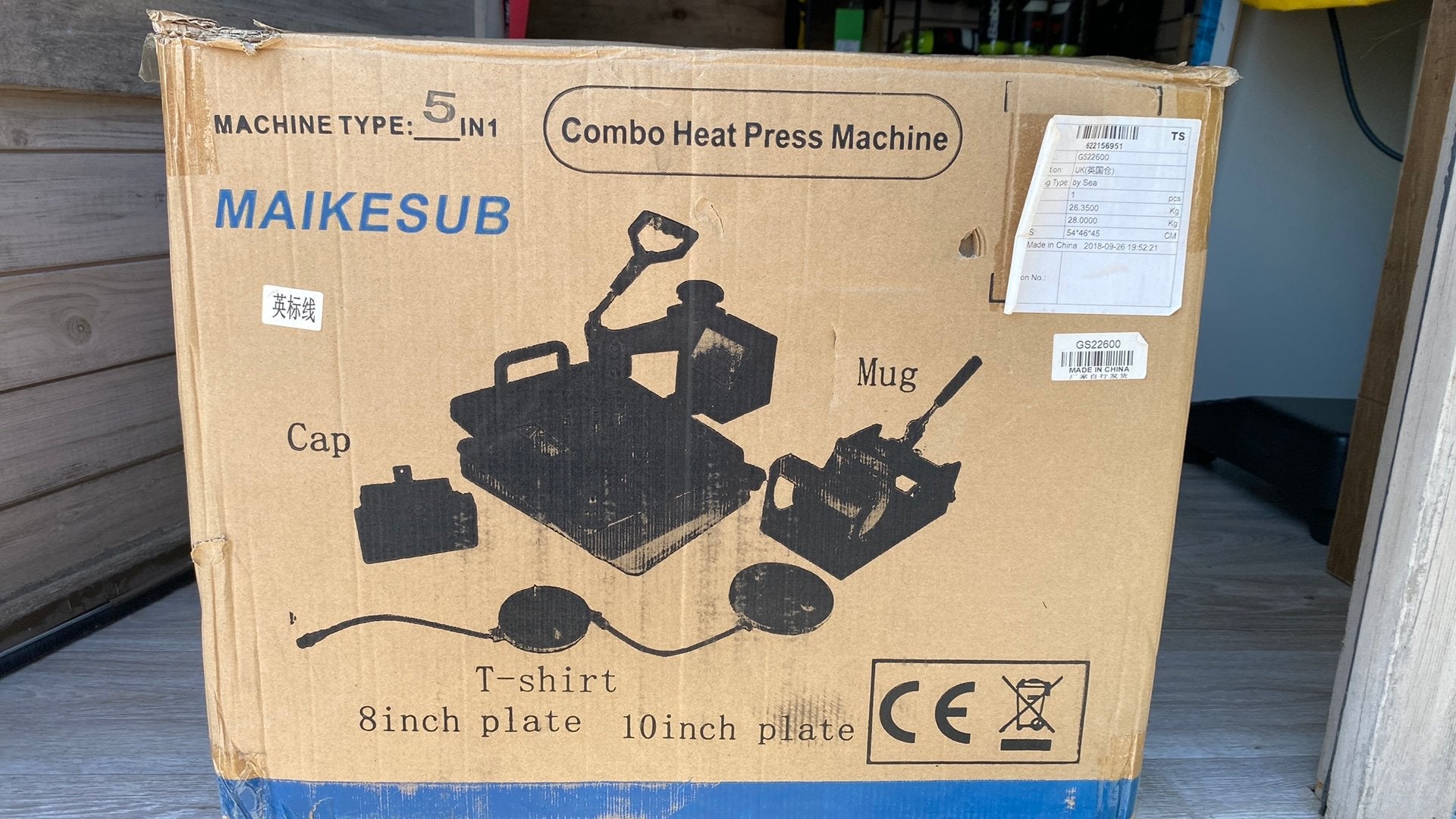 presse à chaleur combinée 5 en 1 Nouveau, Enlèvement, Neuf, Textile, Machine