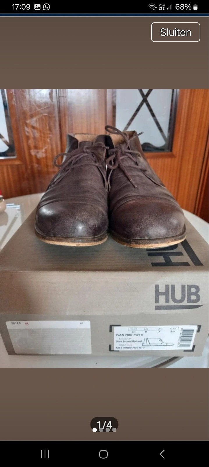 HUB leren schoenen, Ophalen of Verzenden