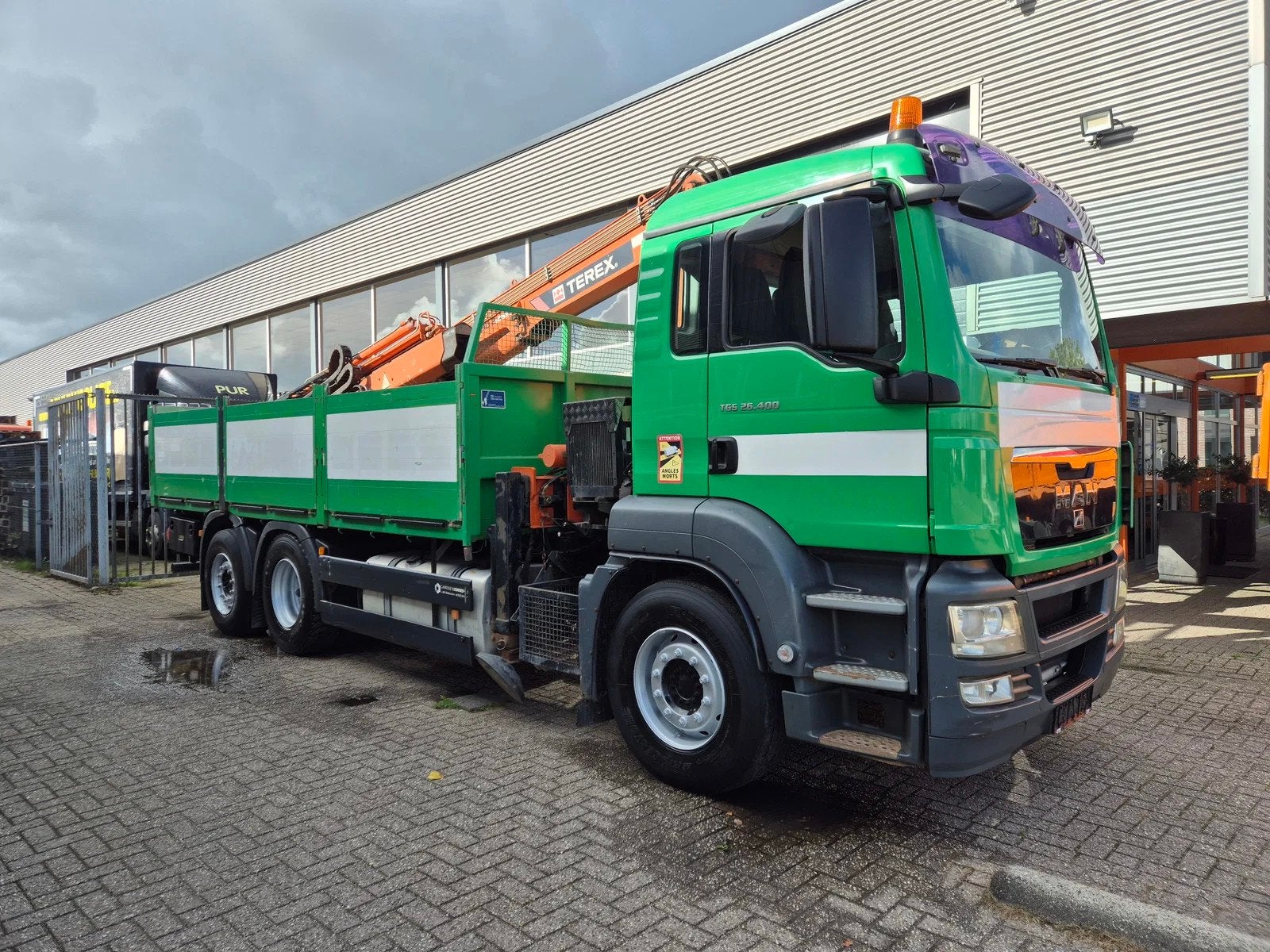 MAN TGS 26.400 6X2 Pritsche/ Crane Terex 210.2-A13 Remote, Auto's, Automaat, 400 pk, Bluetooth, MAN