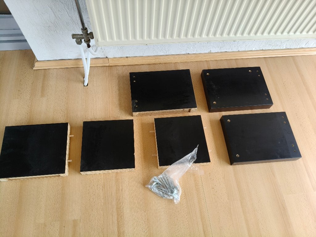 Zwarte Lack zigzag plank (gebruikt), Ophalen of Verzenden, Gebruikt