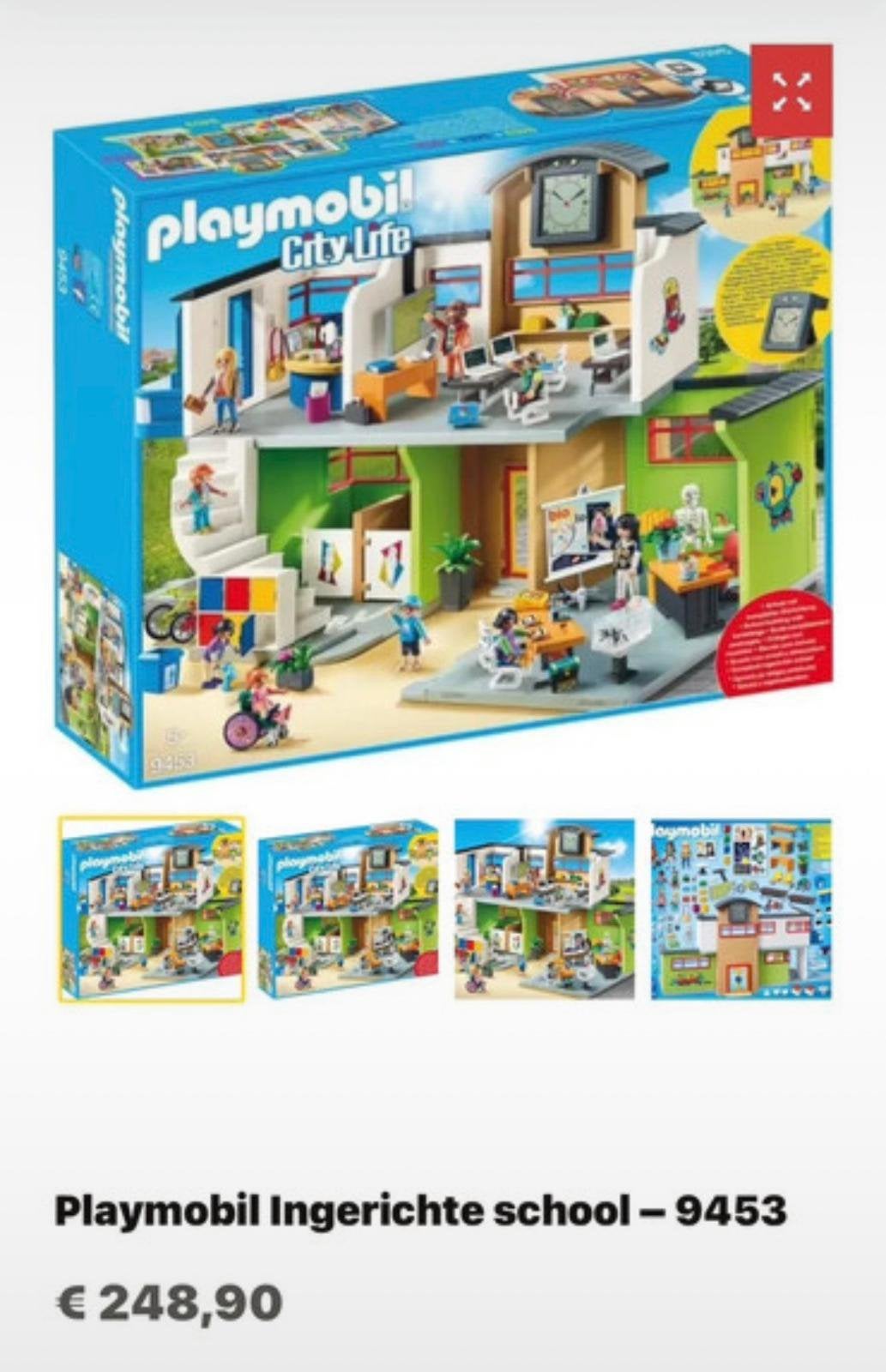 Playmobil school met gymnasium in pefecte staat, Kinderen en Baby's, Ophalen, Zo goed als nieuw, City life