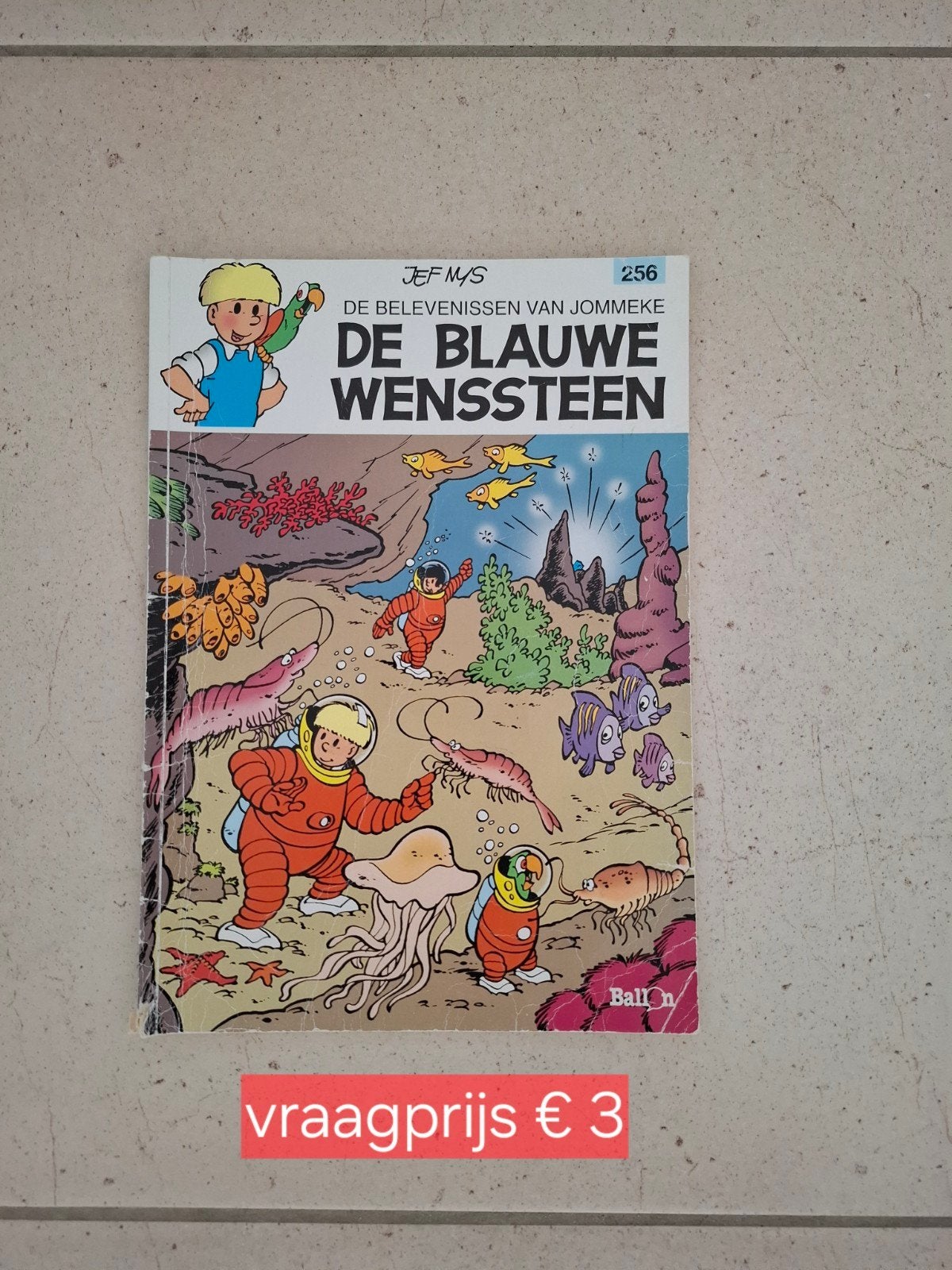 De blauwe wenssteen, Eén stripboek, Ophalen of Verzenden, Zo goed als nieuw, Jef Nijs