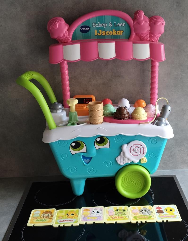 vtech schep & leer ijscokar, Ophalen, Gebruikt