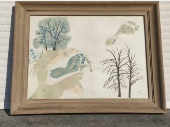 lithographie hiver signe salvador dali, Antiquités & Art, Enlèvement, Lithographie