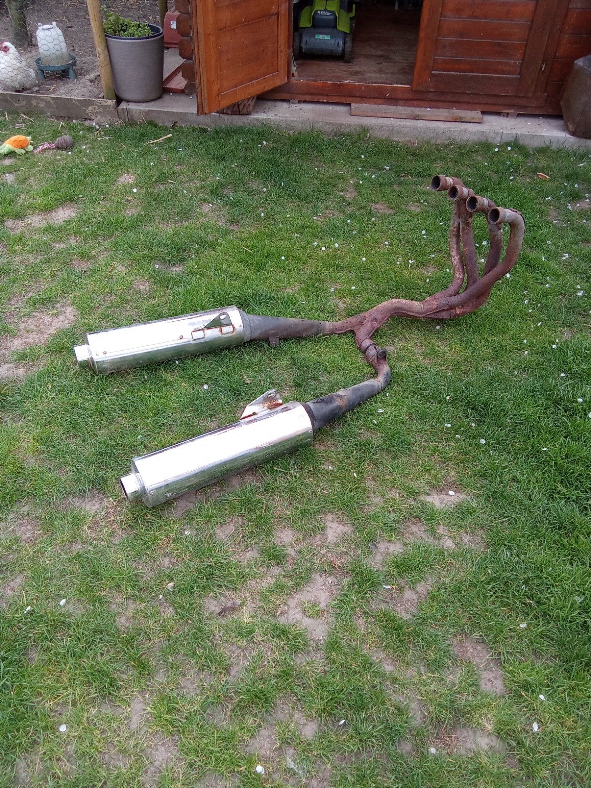uitlaat, Ophalen
