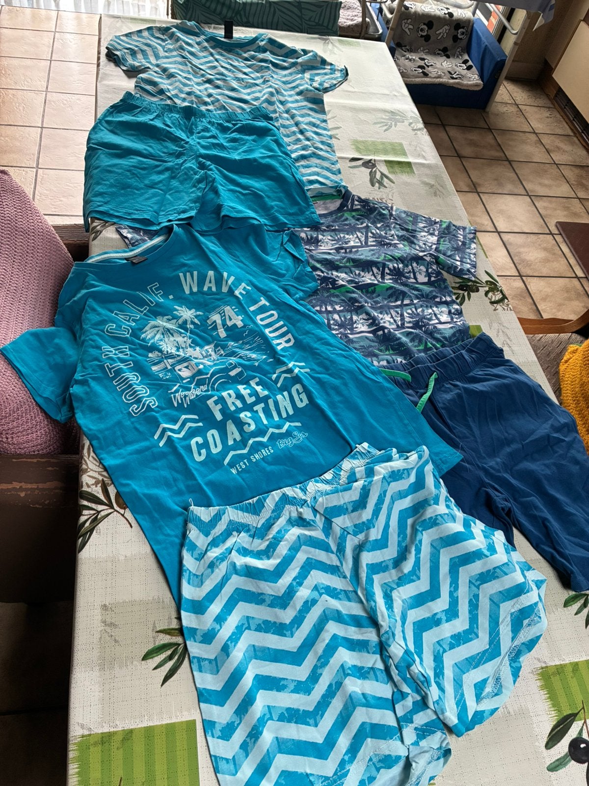 3 pyjama’s voor jongens, Kinderen en Baby's, Kinderkleding | Maat 158, Ophalen, Zo goed als nieuw, Nacht- of Onderkleding
