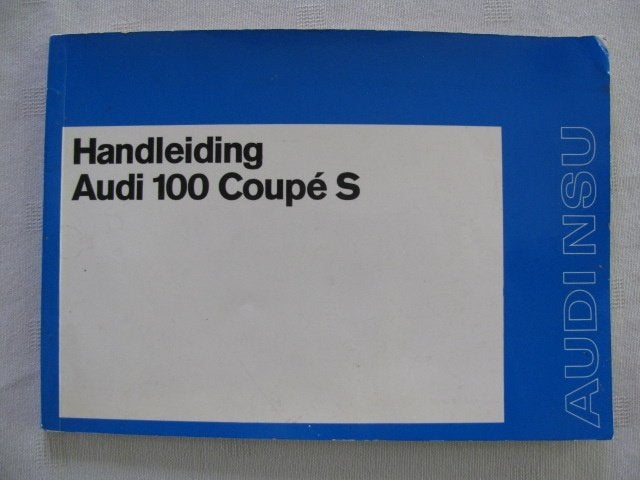 IB23 Audi NSU 100 Coupé S instructieboekje uit 1971, Enlèvement ou Envoi