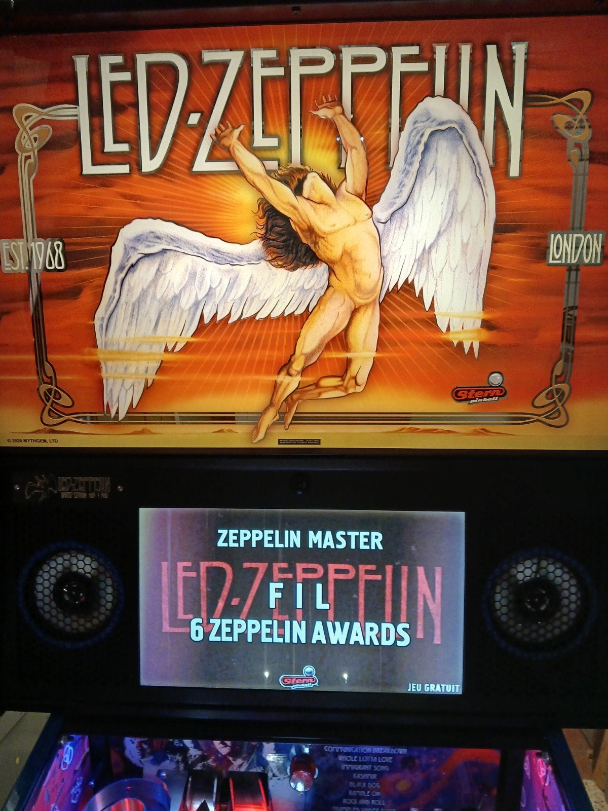 Flipper led zeppelin Limited Edition, Enlèvement