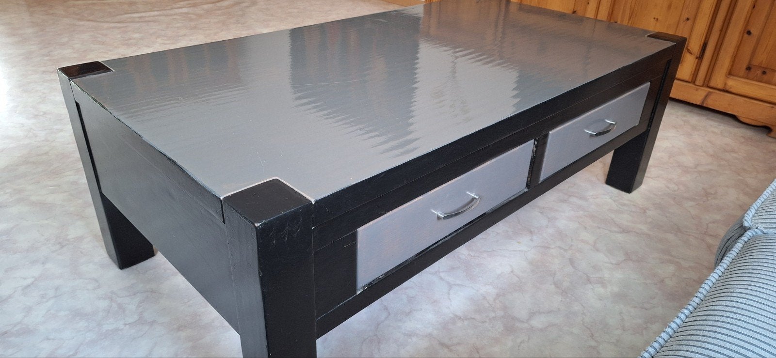 Gratis af te halen. Salontafel, Maison & Meubles, Enlèvement, Utilisé, 50 à 100 cm, Rectangulaire