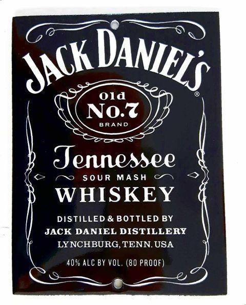 Jack Daniels Whiskey emaillen reclame bord, Verzamelen, Ophalen of Verzenden, Nieuw, Reclamebord