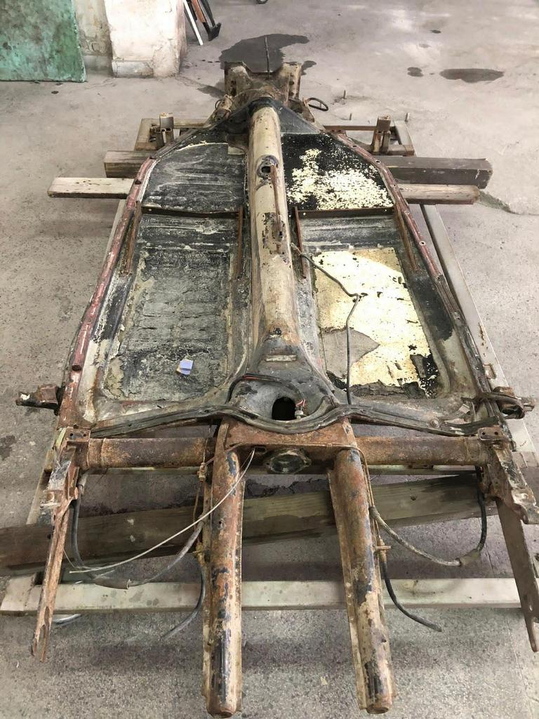 Vw kever brilkever ovaal kever chassis 1952, Ophalen