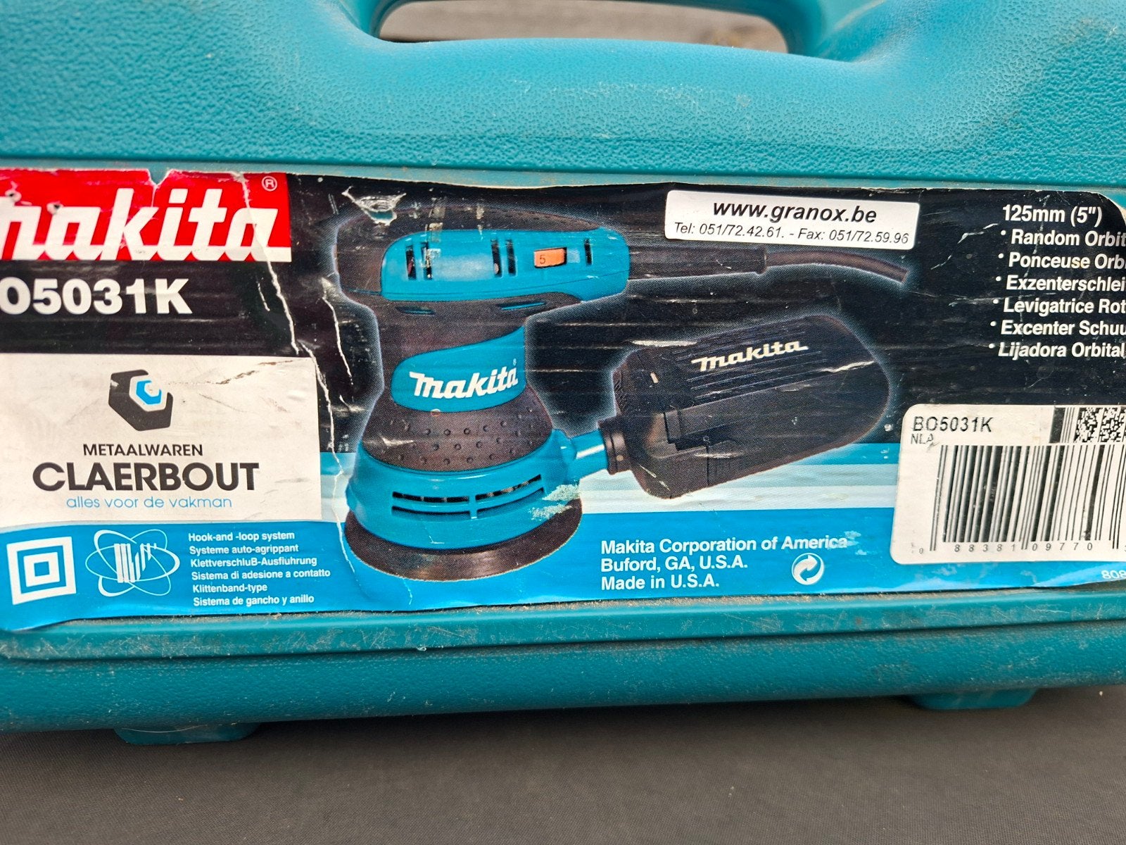 makita schuurmachine te koop, Ophalen of Verzenden, Gebruikt, Vlakschuurmachine