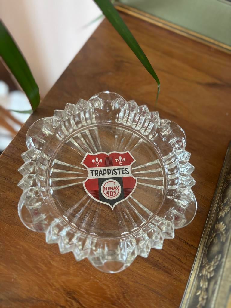Grand cendrier en verre floqué Chimay bieres trappistes, Collections, Enlèvement ou Envoi, Neuf, Cendrier