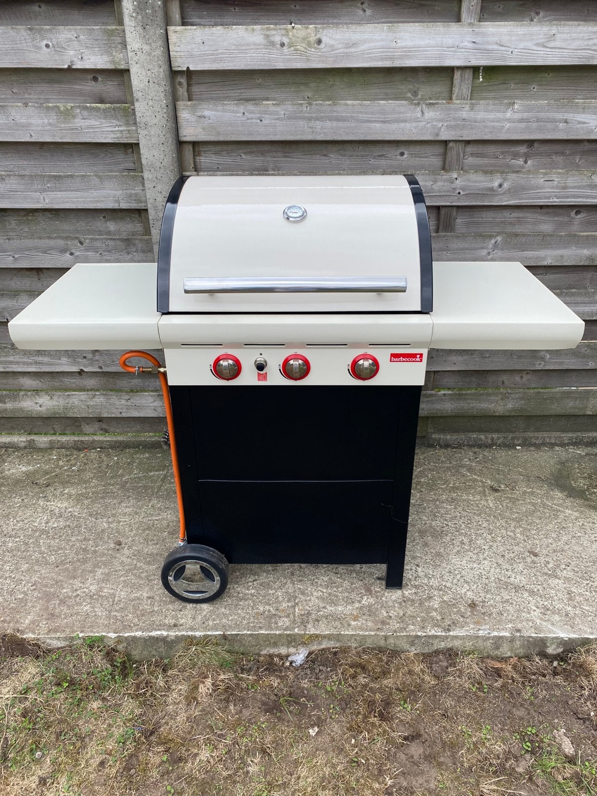 Barbecook met hoes en gasfles! 5x gebruikt, Tuin en Terras, Ophalen, Zo goed als nieuw
