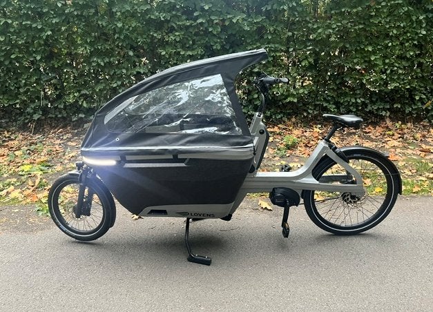 Lovens Explorer S65 bakfiets, 3 kinderen, Elektrisch, Zo goed als nieuw, Schijfrem