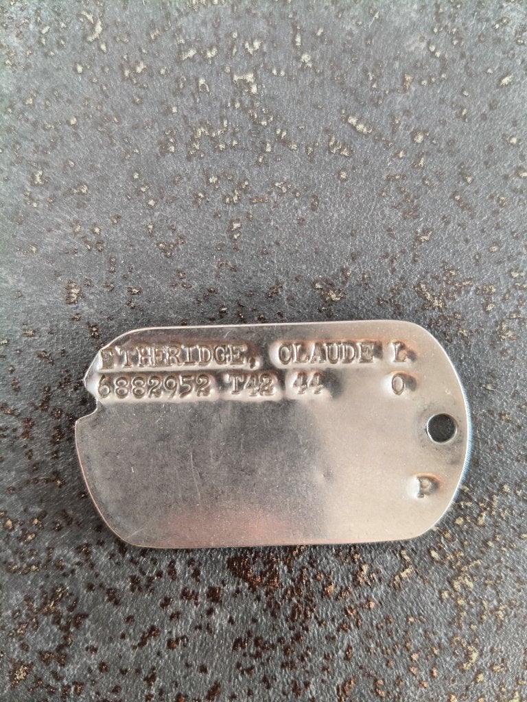 Dog tag us WW2 blessé en Belgique, Enlèvement ou Envoi