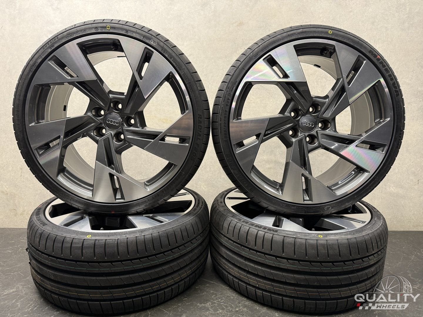 20” Org Audi A5 S5 2007-2026, RS4 B8 Velgen + Banden 265/30/, Auto-onderdelen, Gebruikt, -, 265 mm, -