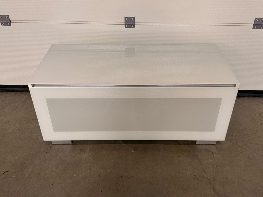 (47) Mooi tv meubel in glas op wielen., Ophalen, Zo goed als nieuw, Glas