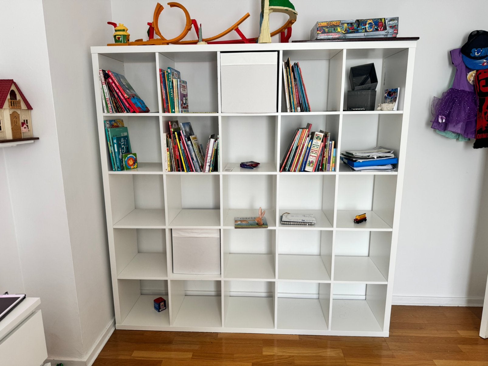Bibliothèque IKEA KALLAX blanche 25 cases (5x5), Maison & Meubles, Enlèvement, Comme neuf