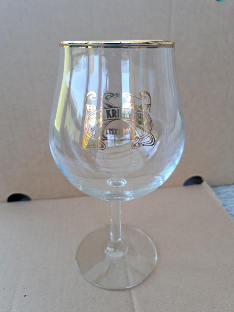 1 Speciaal glas van Kriek LINDEMANS, Ophalen of Verzenden, Nieuw, Glas of Glazen, Overige merken