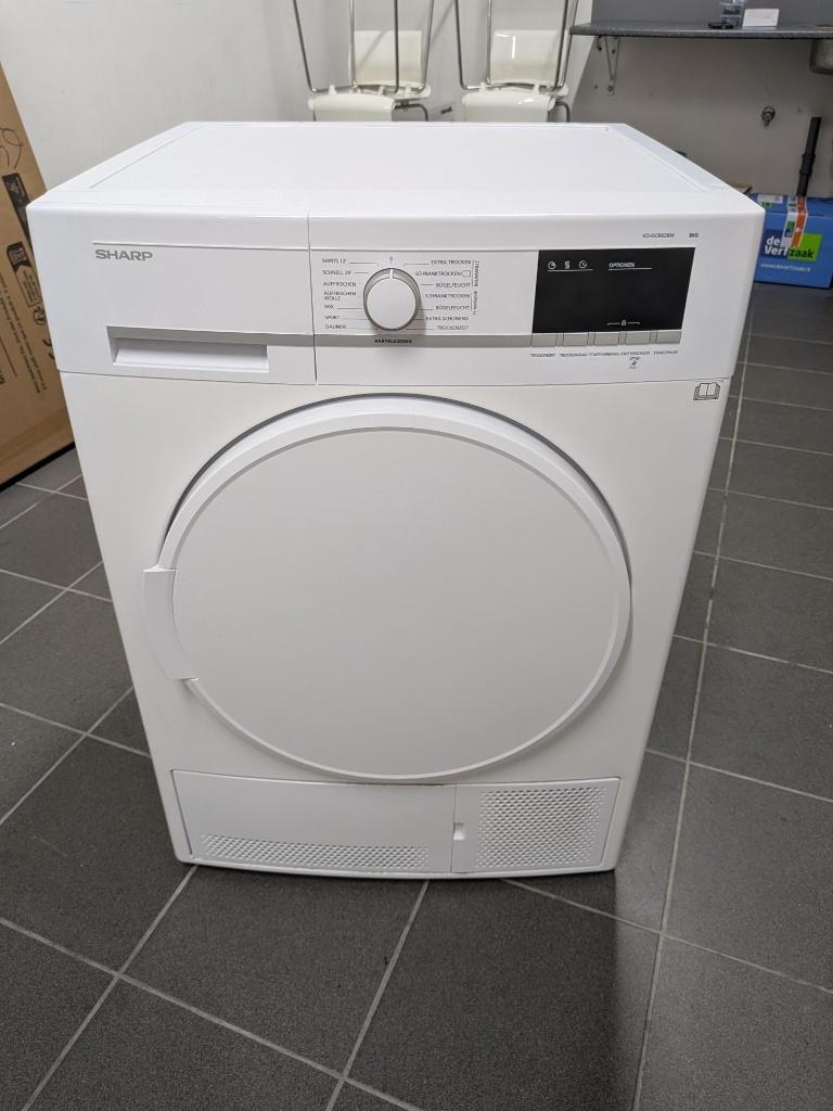 Droogkast : merk Sharp model :KD-GCB82BW-DE, Ophalen, Minder dan 85 cm, 8 tot 10 kg, Zo goed als nieuw