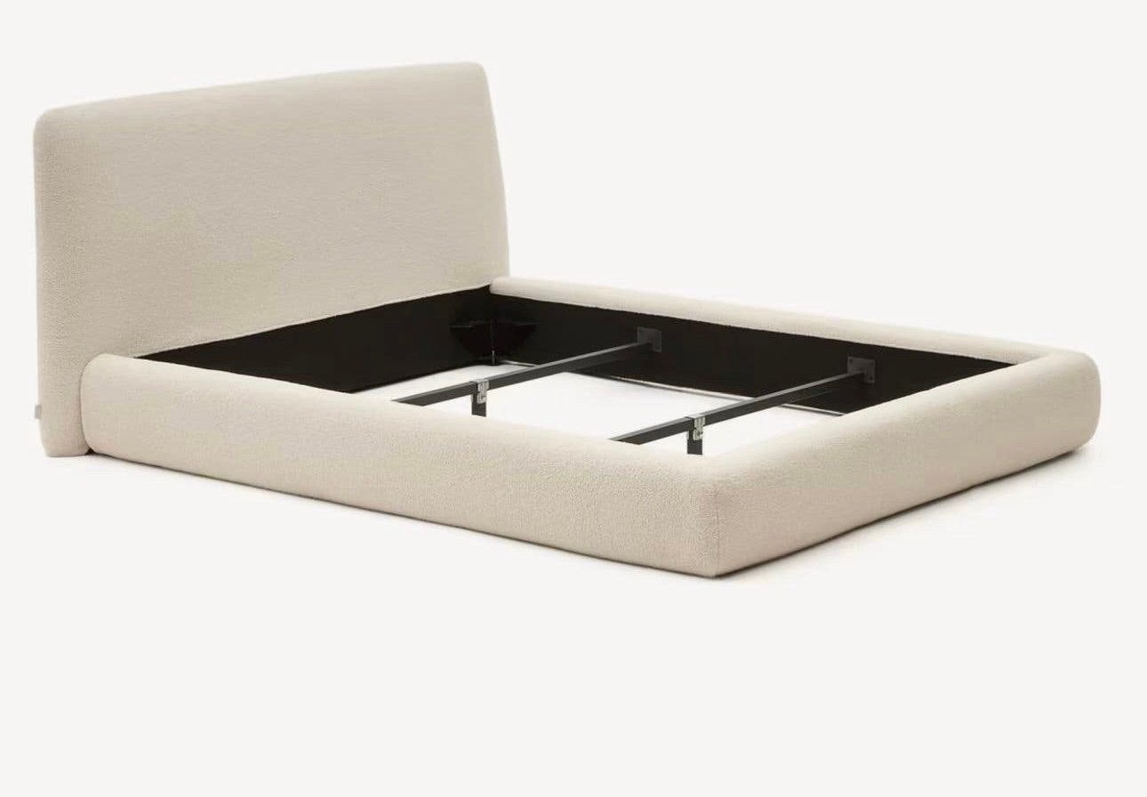 Boucle/ teddy bed, Ophalen, Designer, Stof, 160 cm