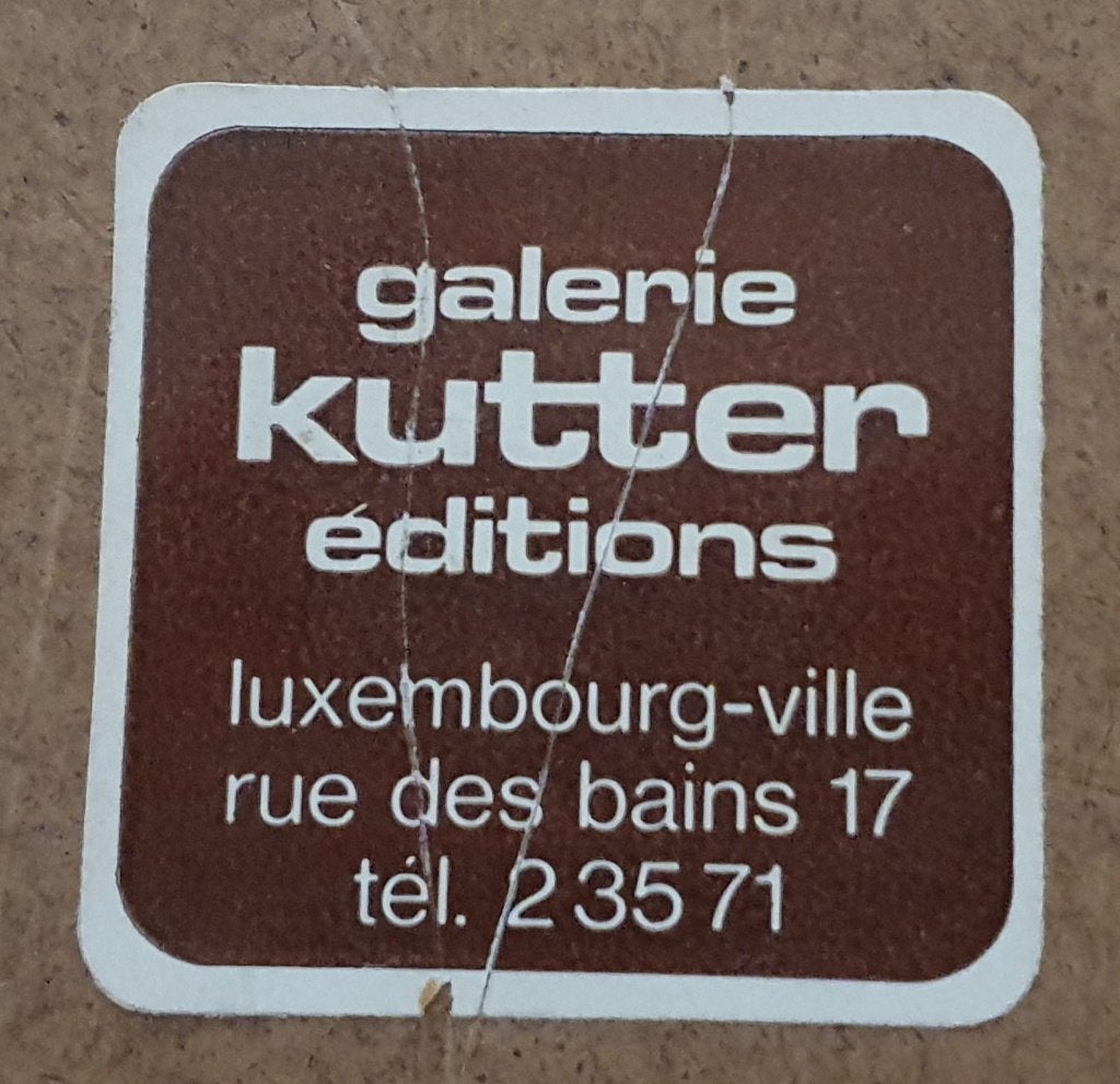 Cadre noyer Vue de Luxembourg 1814 (2), Maison & Meubles, Enlèvement ou Envoi, Comme neuf, 65 cm, 54 cm