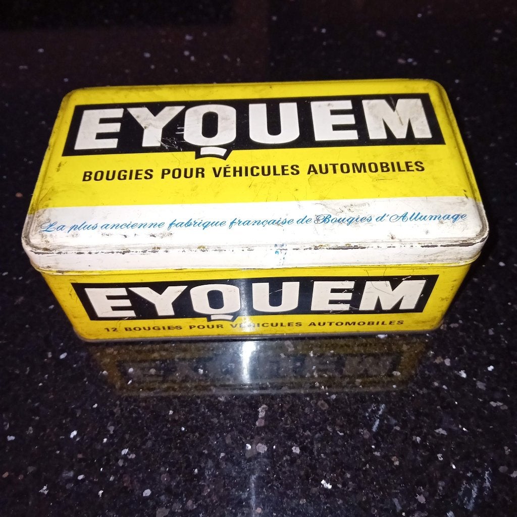 vintage blik Bougies Eyquem, Verzamelen, Ophalen of Verzenden, Zo goed als nieuw