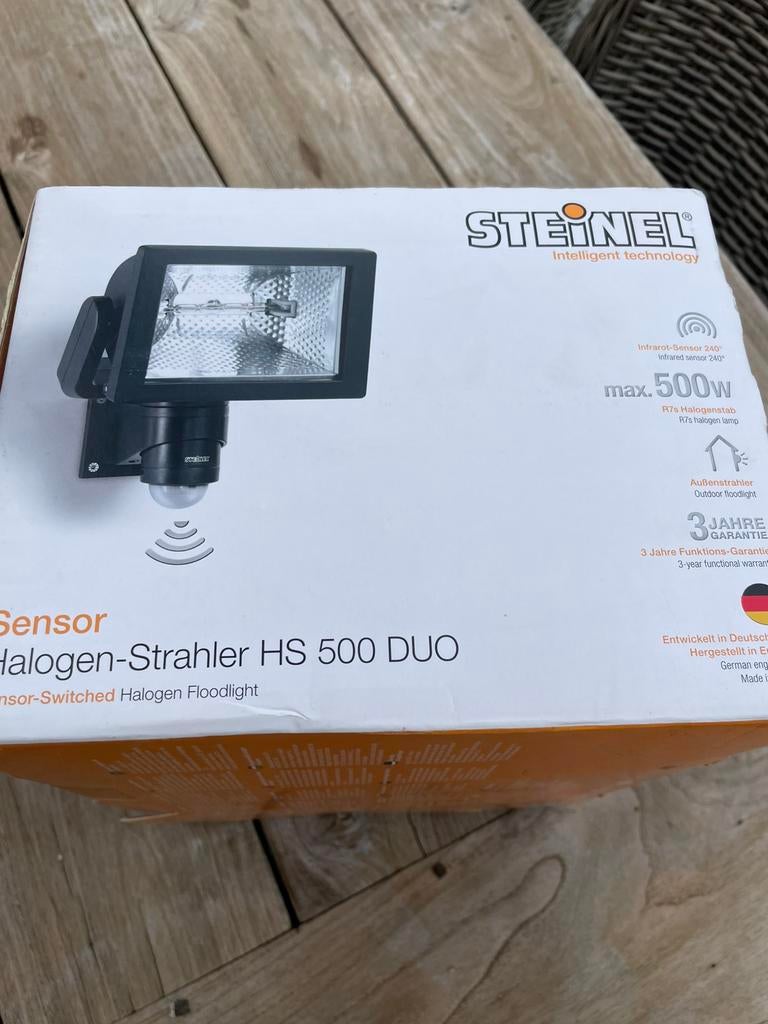 Verstraler Steinel halogeen 500w, Ophalen of Verzenden, Zo goed als nieuw