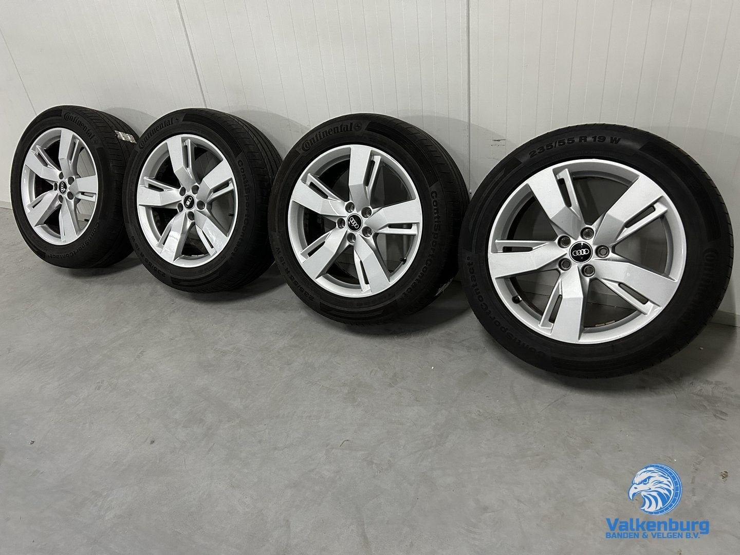 Originele Audi Q5 80A 19 inch velgen 5x112 zomerbanden 235/5, 19 inch, Gebruikt, -, -