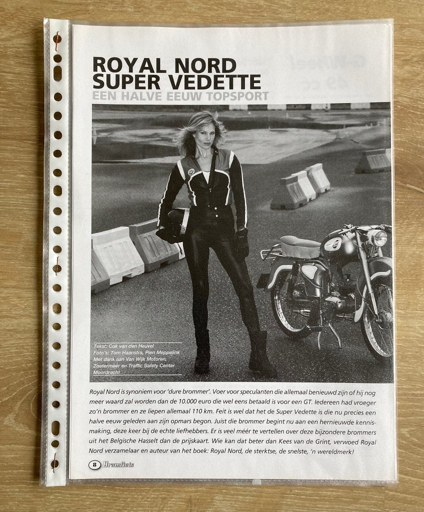 Map met documentatie Royal Nord Super Vedette Bromfietsen, Fietsen en Brommers, Verzenden, Zo goed als nieuw