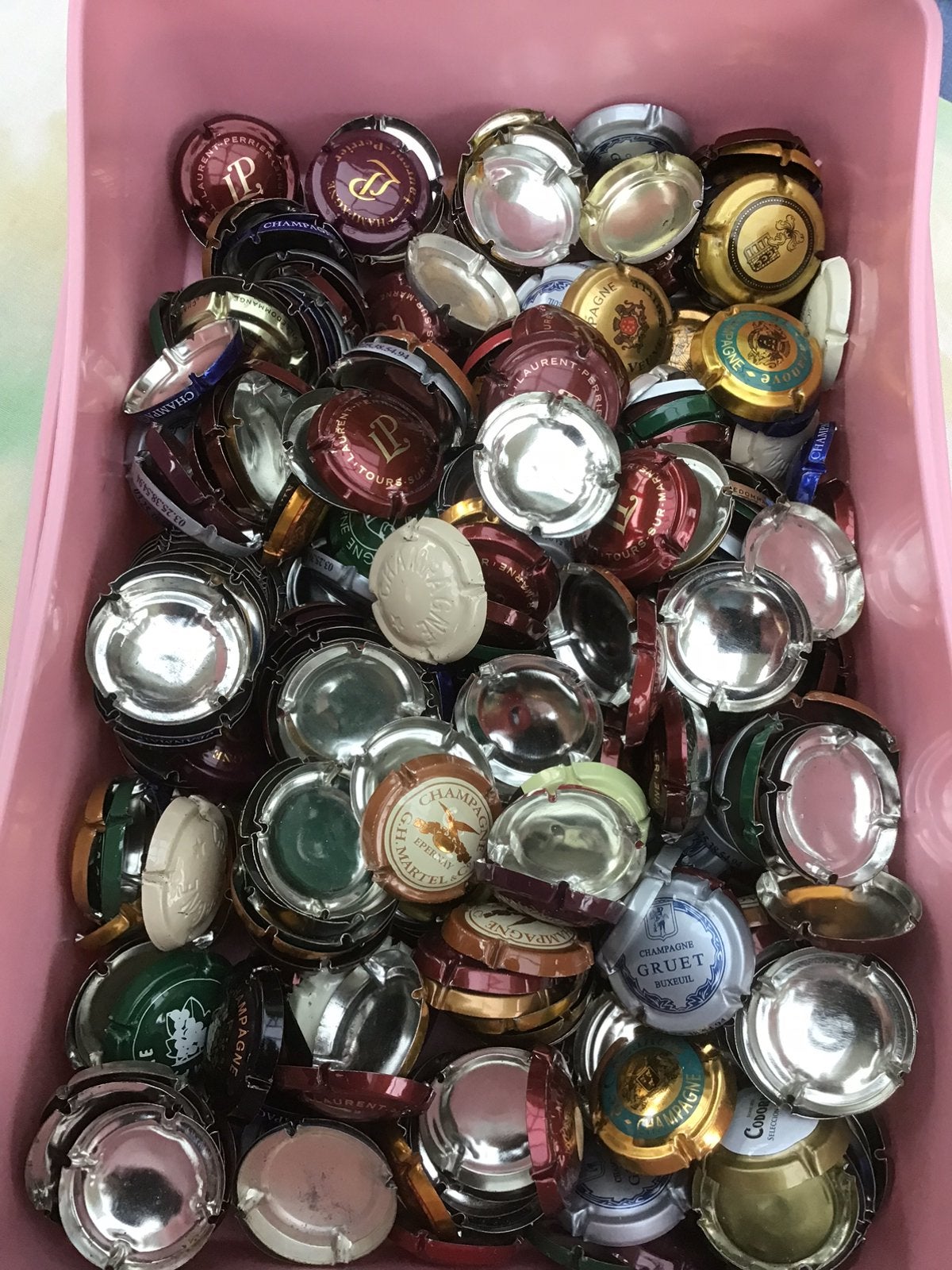 Lot champagne capsules 385 stuks, Verzamelen, Ophalen of Verzenden, Zo goed als nieuw, Overige typen