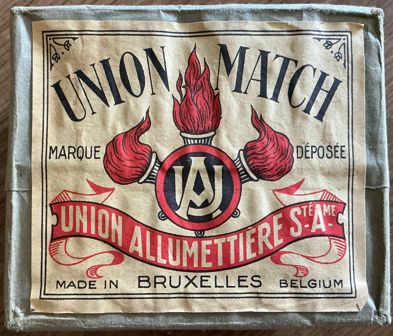 Oude UNION MATCH/BRUXELES/lufiderdoosverpakking, Verzamelen, Ophalen of Verzenden, Zo goed als nieuw, Verpakking
