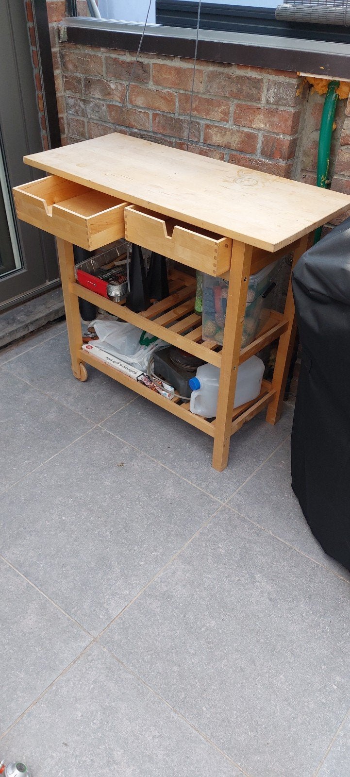 Desserte en bois pour barbecue ou plancha, Enlèvement