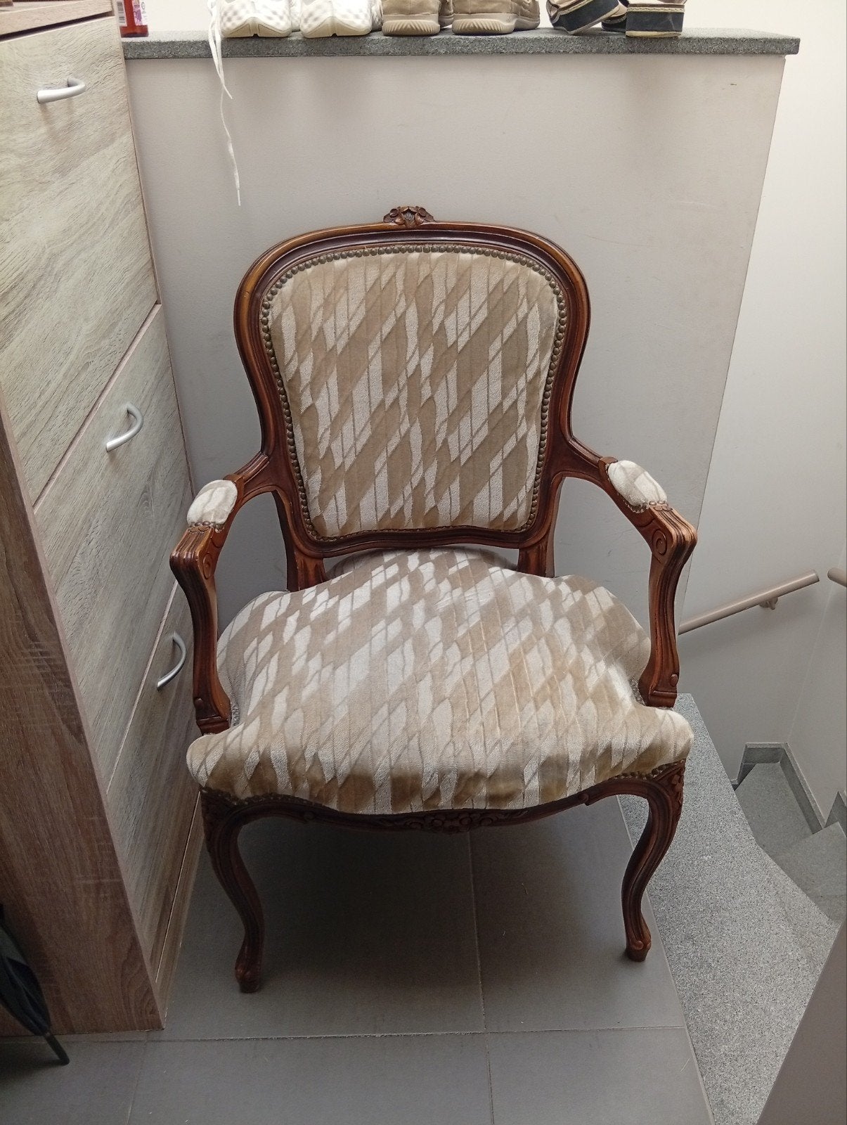 Vintage fauteuil Louis XV stijl, Ophalen