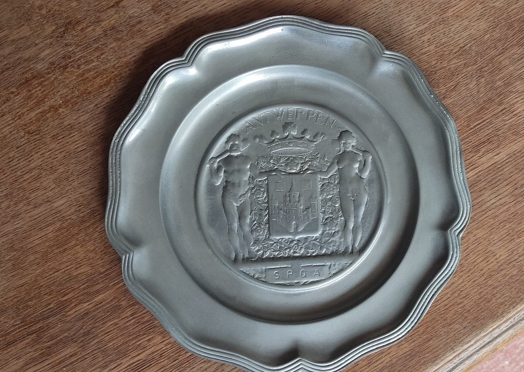 Plat en étain, Antiquités & Art, Antiquités | Étain, Enlèvement