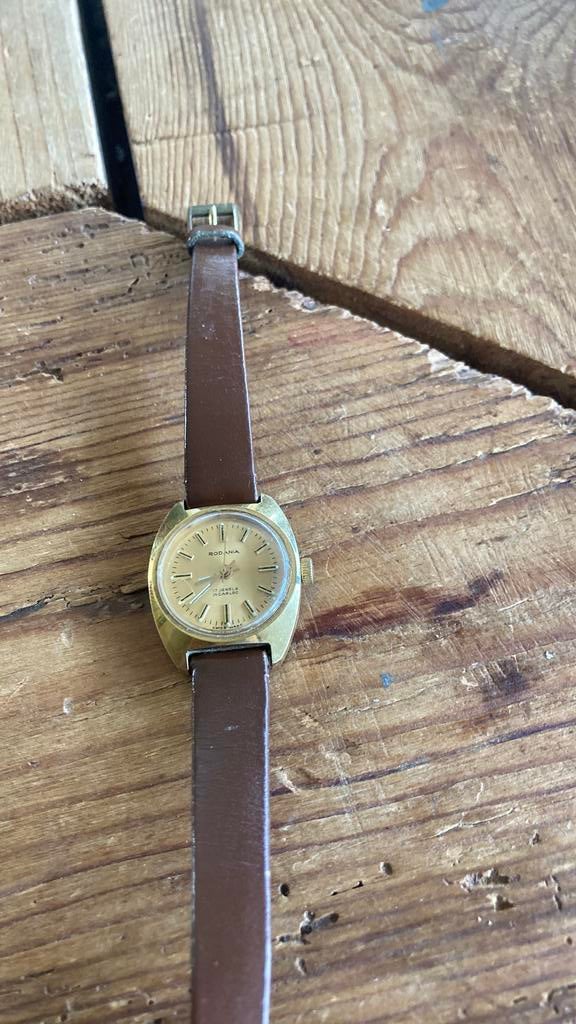 Rodania dameshorloge automatic vintage, Overige merken, Met bandje, Polshorloge, 1930 tot 1960
