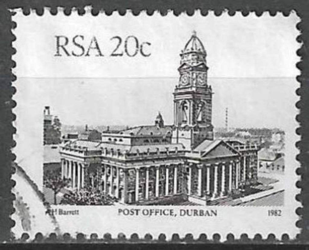 Zuid-Afrika 1982 - Yvert 563 - Gebouwen (ST), Verzenden, Zuid-Afrika, Gestempeld