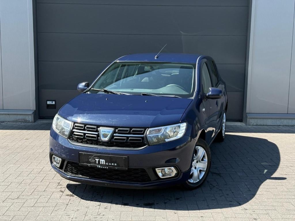 Dacia Sandero benzine 37000km, Auto's, Voorwielaandrijving, 898 cc, Stof, Blauw